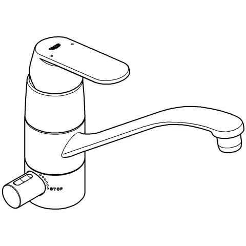 Grohe Eurosmart Cosmopolitan Einhand-Spültischbatterie, ½, integrierte Vorabsperrung, flacher Auslauf, Einlochmontage, chrom Grohe Eurosmart Cosmopolitan Einhand-Spültischbatterie, ½, integrierte Vorabsperrung, flacher Auslauf, Einlochmontage, chrom
