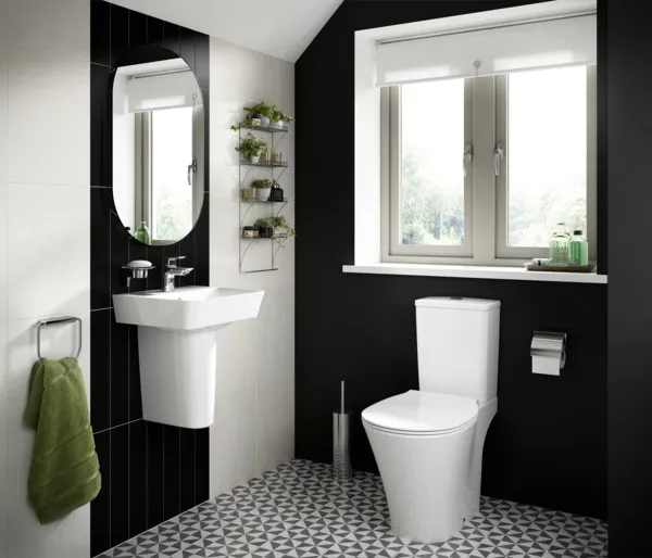 Waschbecken „ConnectAir“ 40 × 35 × 15 cm, Hahnlochposition mittig in Weiß Waschbecken „ConnectAir“ 40 × 35 × 15 cm, Hahnlochposition mittig in Weiß