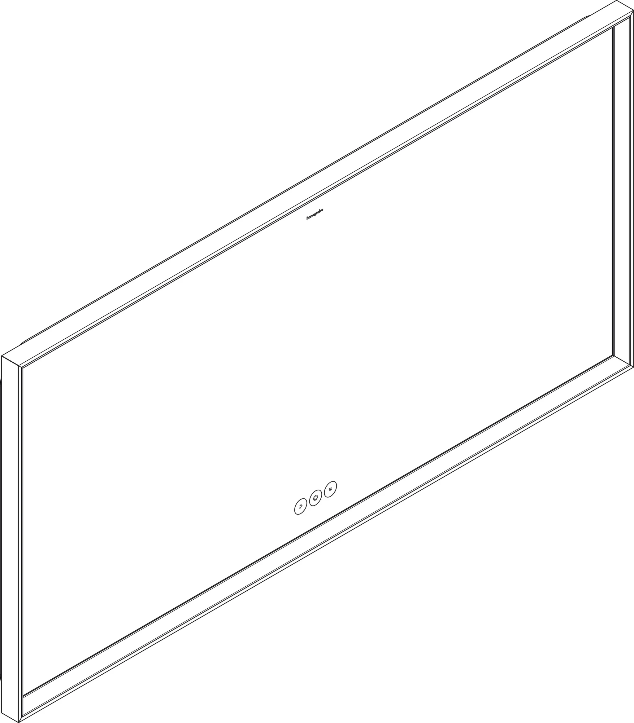 Hansgrohe Xarita E Spiegel mit LED-Beleuchtung, Mattweiß, 1400 x 700 x 50 mm Hansgrohe Xarita E Spiegel mit LED-Beleuchtung, Mattweiß, 1400 x 700 x 50 mm