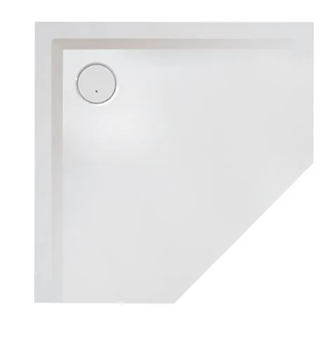 Hoesch Muna Duschwanne Fünfeck 900x900x30 mit Antirutsch, Material Solique, Weiß Hoesch Muna Duschwanne Fünfeck 900x900x30 mit Antirutsch, Material Solique, Weiß