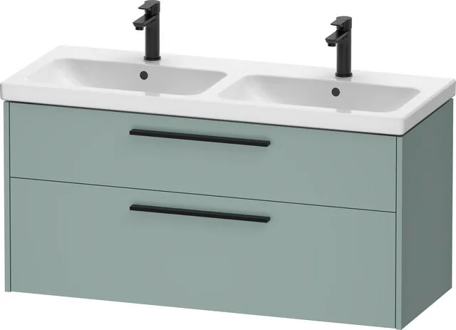 Duravit Waschtischunterschrank für Doppelwaschtisch Wandhängend „D-Code“ 118,4 × 55,5 × 46 cm in Fjordgrün Matt Duravit Waschtischunterschrank für Doppelwaschtisch Wandhängend „D-Code“ 118,4 × 55,5 × 46 cm in Fjordgrün Matt
