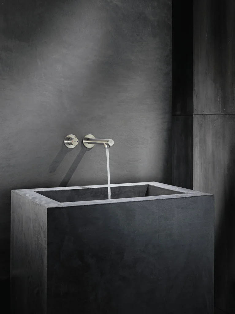 Hansgrohe AXOR Uno Waschtischmischer Unterputz, Brushed Nickel, Ausladung 221 mm, Zylindergriff, Normalstrahl, max. Durchfluss 5 l/min