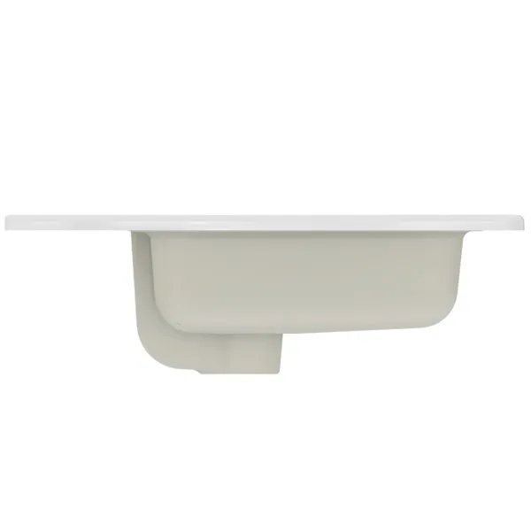 Waschbecken „Eurovit“ 61 × 45 × 14 cm, Hahnlochposition mittig in Weiß