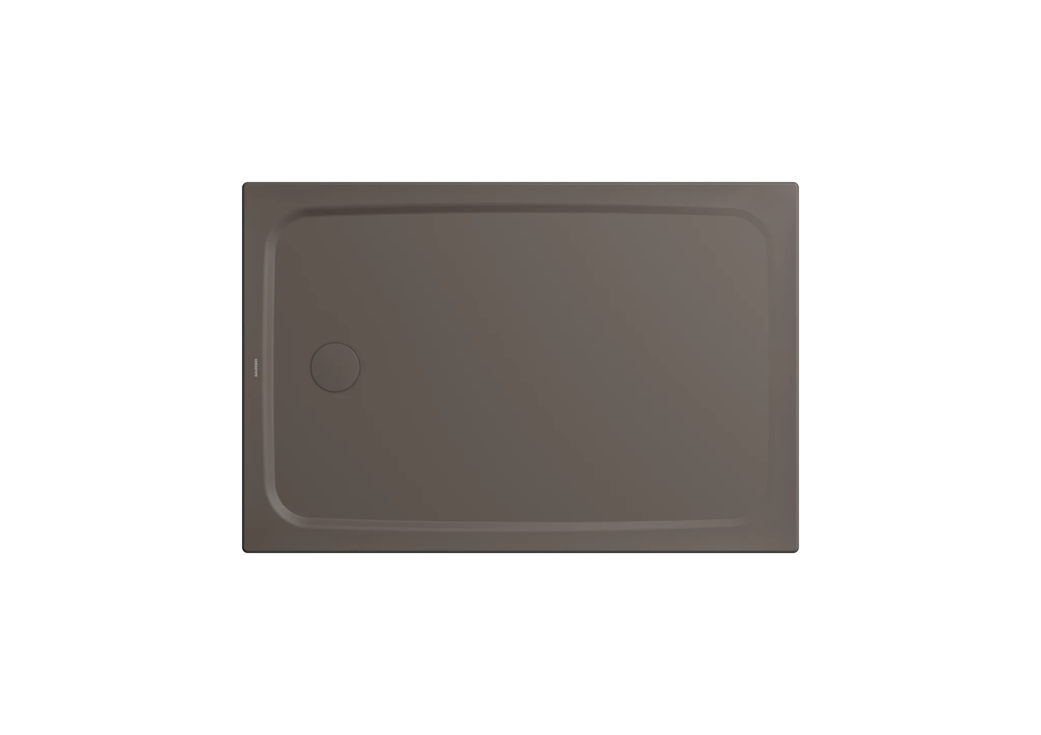 Kaldewei CAYONOPLAN Duschfläche mit extraflachem Wannenträger, 750 x 1600 mm, warm grey 80, Perl-Effekt