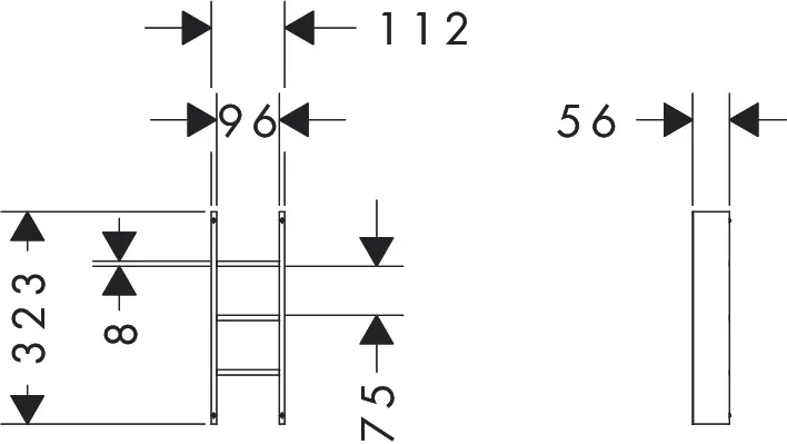 IntraStoris Schubkasteninnenenteilung Modul 115/320 Nussbaum Dunkel IntraStoris Schubkasteninnenenteilung Modul 115/320 Nussbaum Dunkel