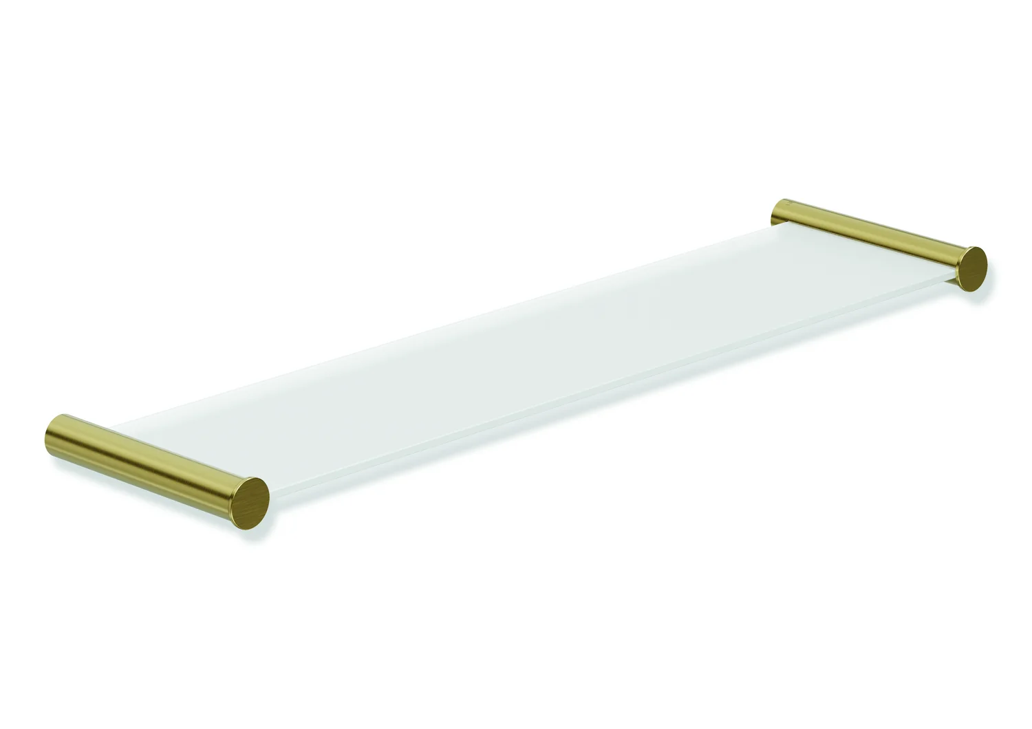 HEWI Ablage System 162, Edelstahl PVD, Glasplatte gold gebürstet, 450 mm x 122 mm