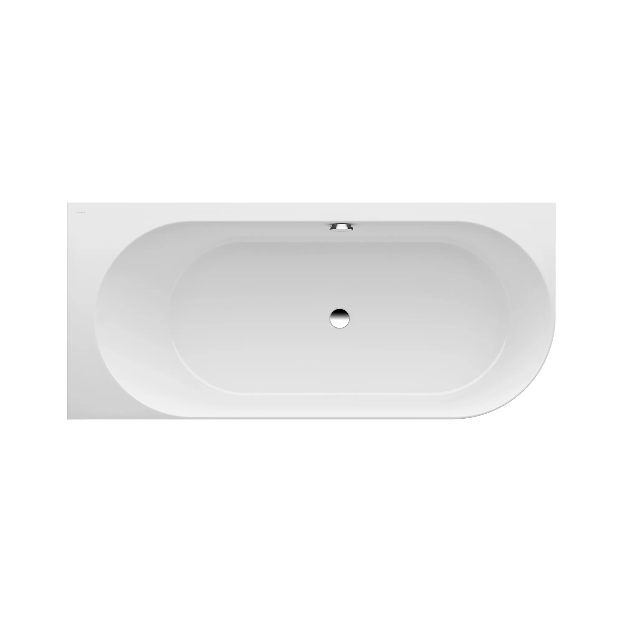 Laufen Badewanne „PRO“ vorwand 180 × 80 cm, links in Weiß
