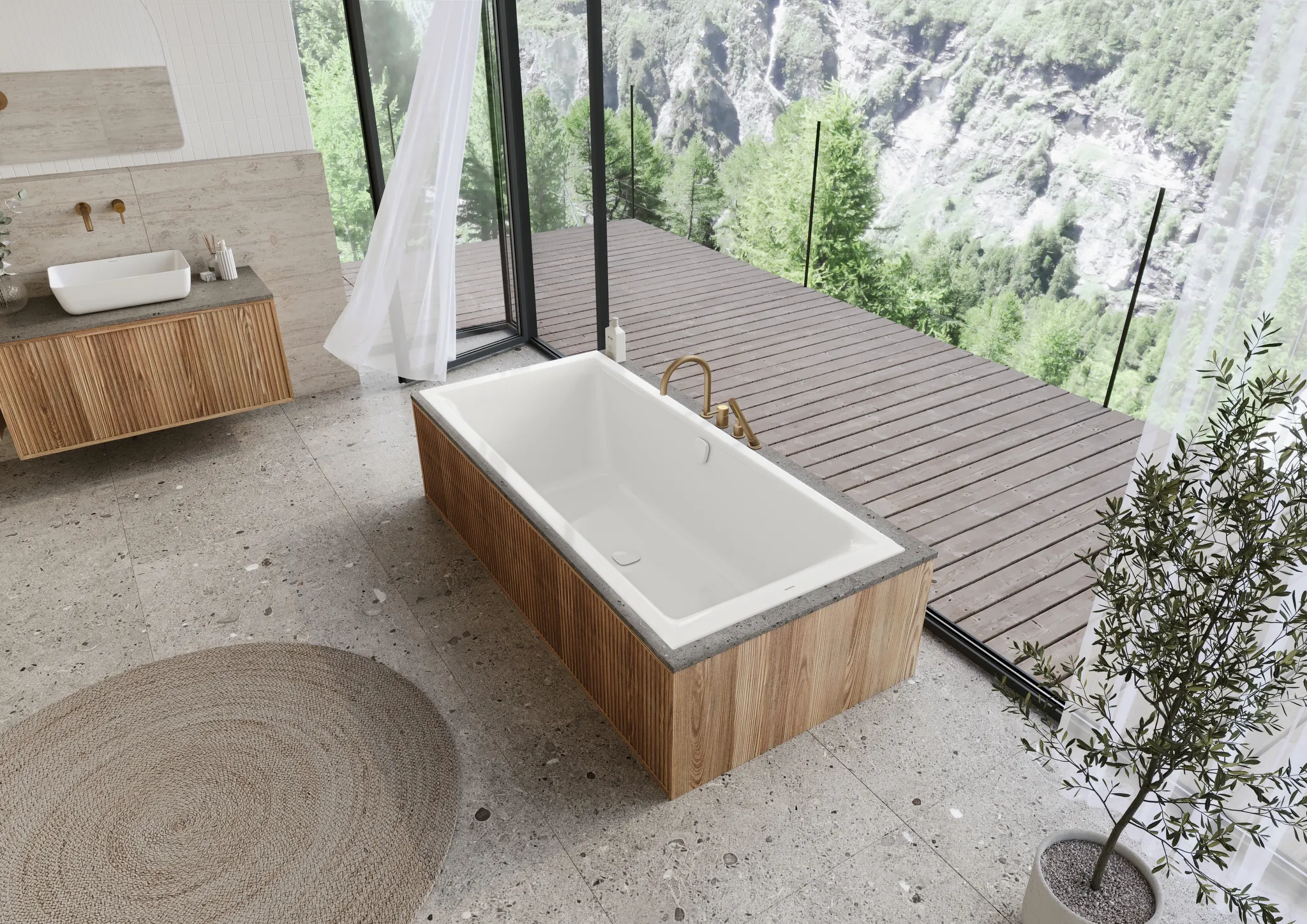 Kaldewei Badewanne „PURONEXTDUO“ rechteck 1700 × 750 mm in alpinweiß