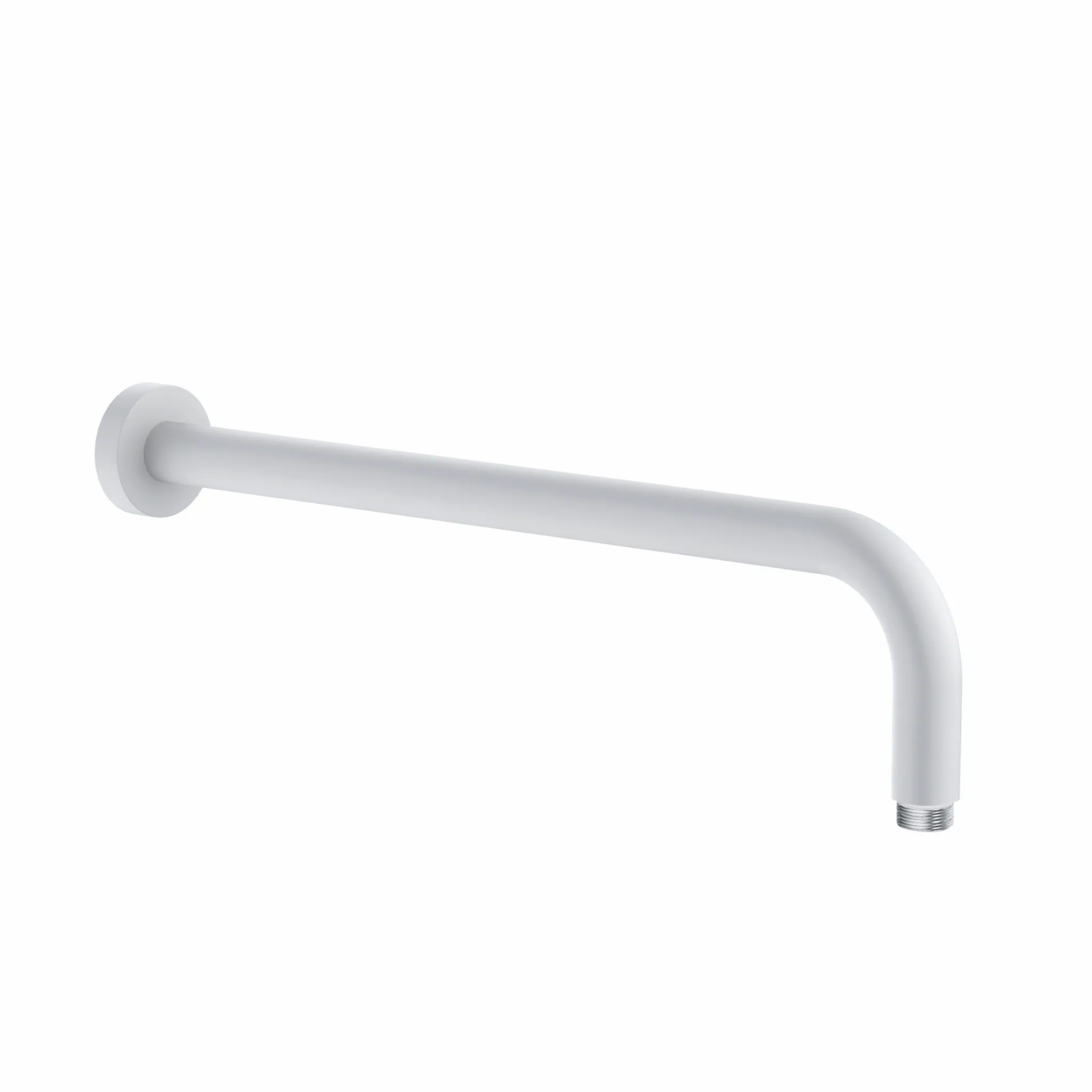 Kludi A-QA Wand-Brausearm mattweiß 400 mm - DN 15, G1/2 Anschluss, Schubrosette D 55 mm