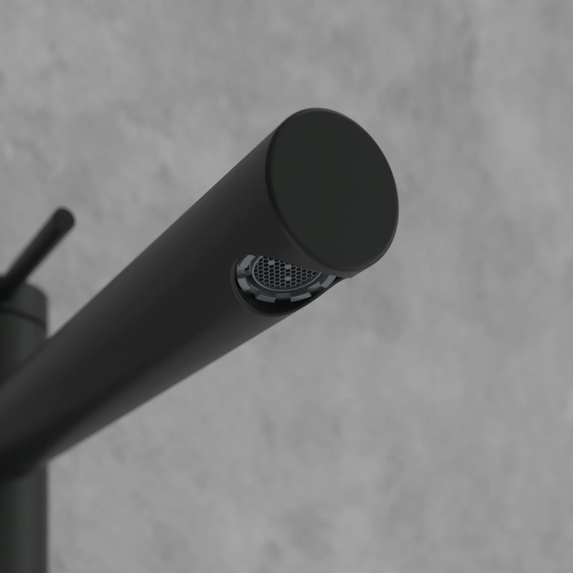 Einhand-Waschtischarmatur „Loop & Friends“ 21,9 cm Ausladung 182 mm in Matt Black