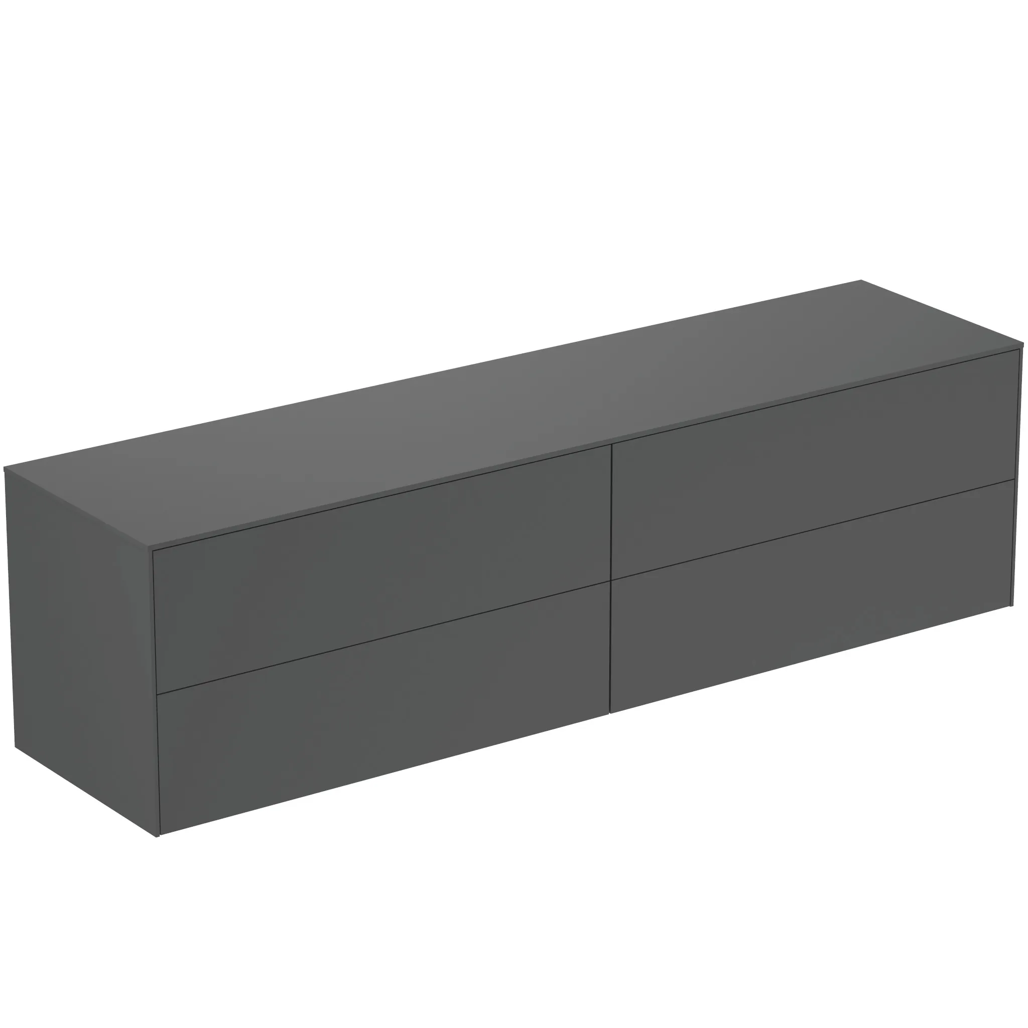 Ideal Standard Waschtischunterschrank Conca, 4 Auszüge, Anthrazit