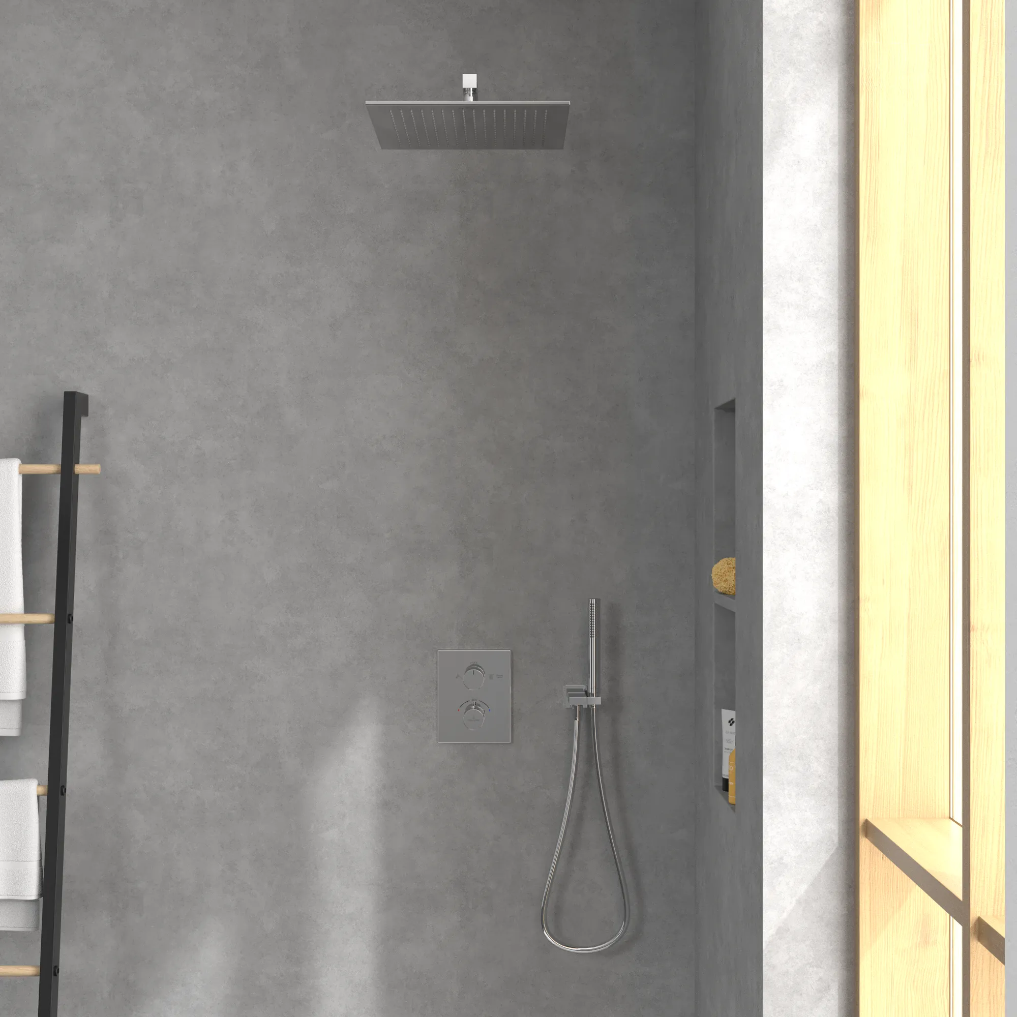 Duschkopf TVC00000600061, quadratisch 35 cm in Chrom Duschkopf TVC00000600061, quadratisch 35 cm in Chrom