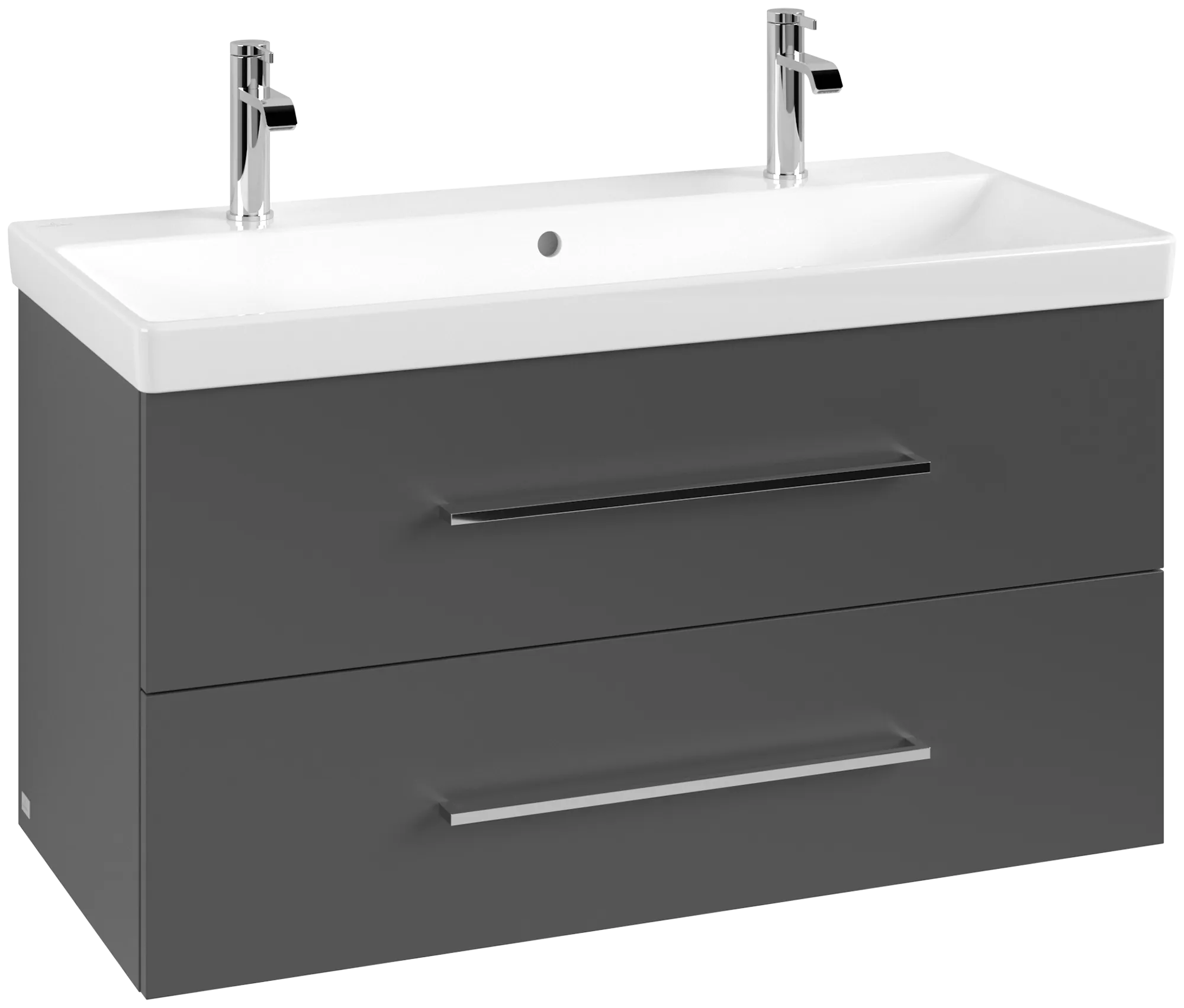 Villeroy & Boch Waschtischunterschrank „Avento“ für Schrankwaschtisch 980 × 514 × 452 mm Graphite, Soft Closing Villeroy & Boch Waschtischunterschrank „Avento“ für Schrankwaschtisch 980 × 514 × 452 mm Graphite, Soft Closing