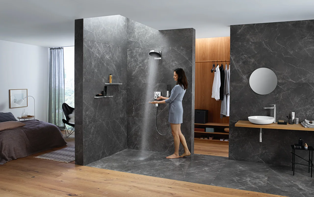 Hansgrohe Rainfinity Kopfbrause 250 mm, 1 Strahl, Chrom, Wandmontage Hansgrohe Rainfinity Kopfbrause 250 mm, 1 Strahl, Chrom, Wandmontage