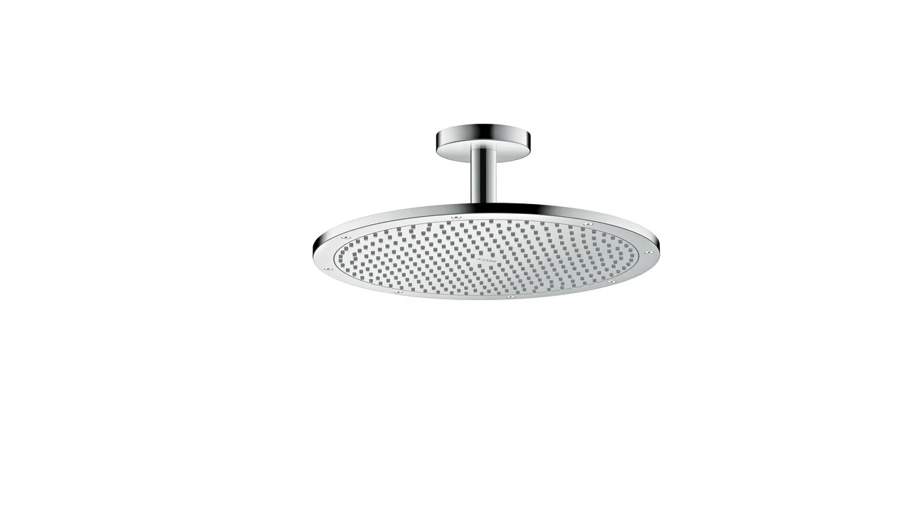 Hansgrohe AXOR ShowerSolutions Kopfbrause 350 1jet Chrom, Deckenmontage, PowderRain Strahlart, 24,6 l/min Durchfluss Hansgrohe AXOR ShowerSolutions Kopfbrause 350 1jet Chrom, Deckenmontage, PowderRain Strahlart, 24,6 l/min Durchfluss