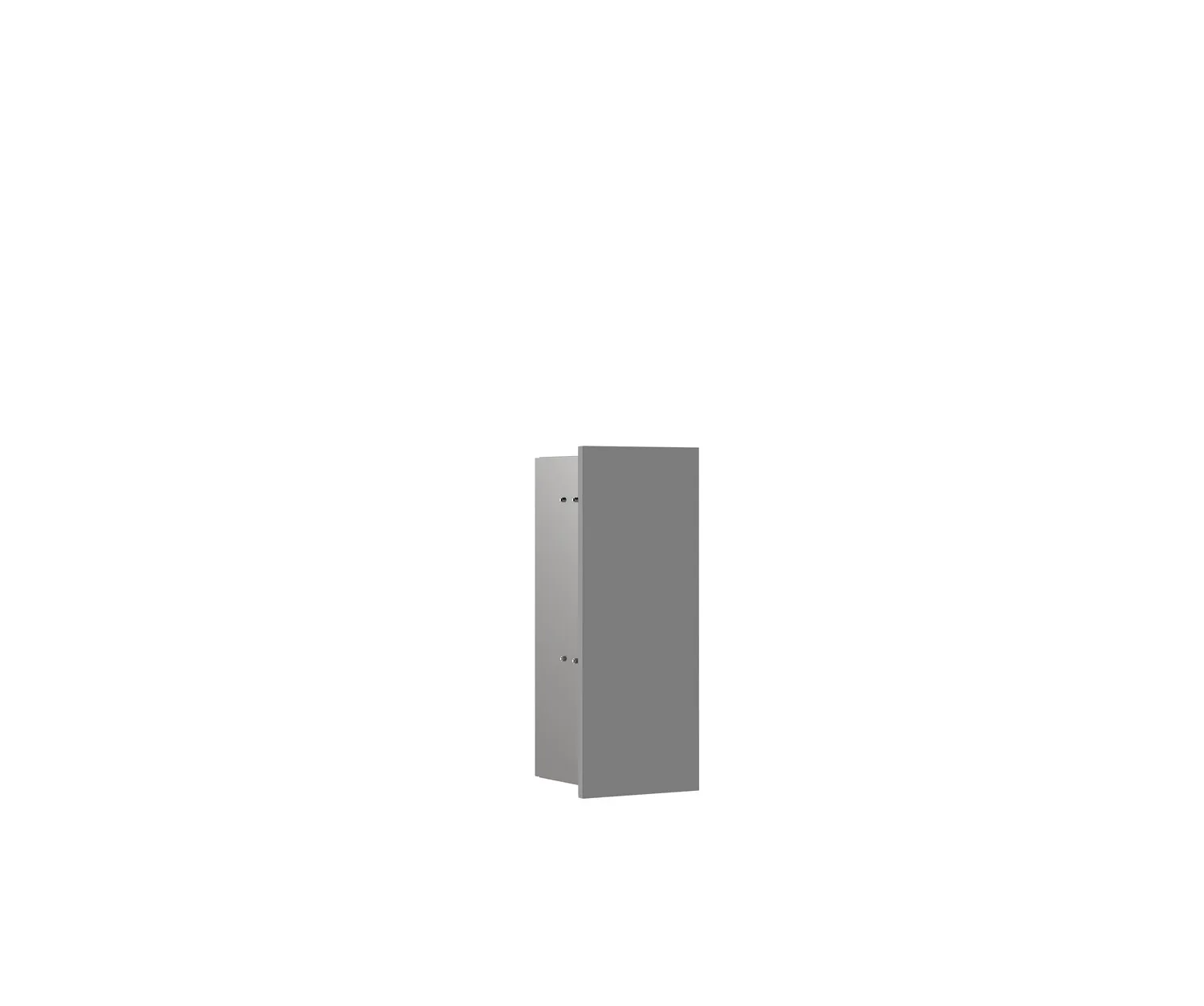 Bürstengarnitur-Modul asis pure Türanschlag links, Unterputz, 435mm, diamantgrau matt Bürstengarnitur-Modul asis pure Türanschlag links, Unterputz, 435mm, diamantgrau matt