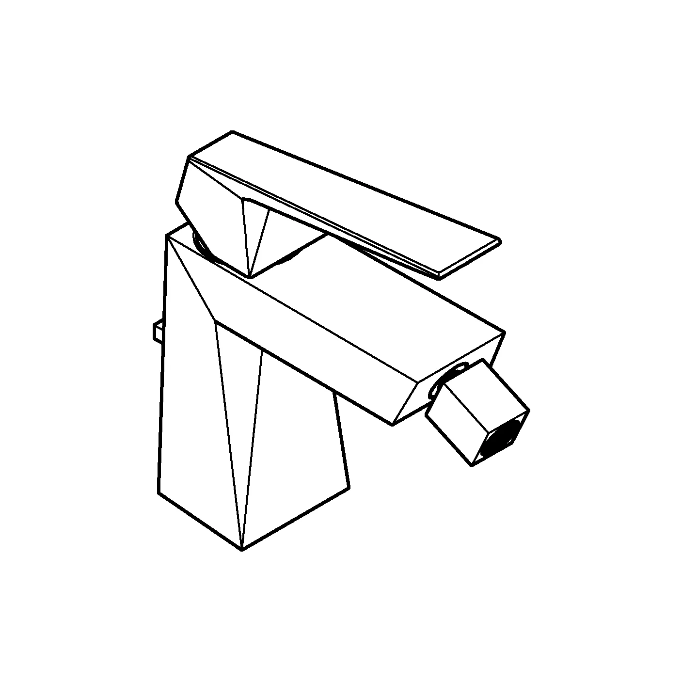 Grohe Allure Brilliant Einhand-Bidetbatterie, ½, Einlochmontage, chrom Grohe Allure Brilliant Einhand-Bidetbatterie, ½, Einlochmontage, chrom