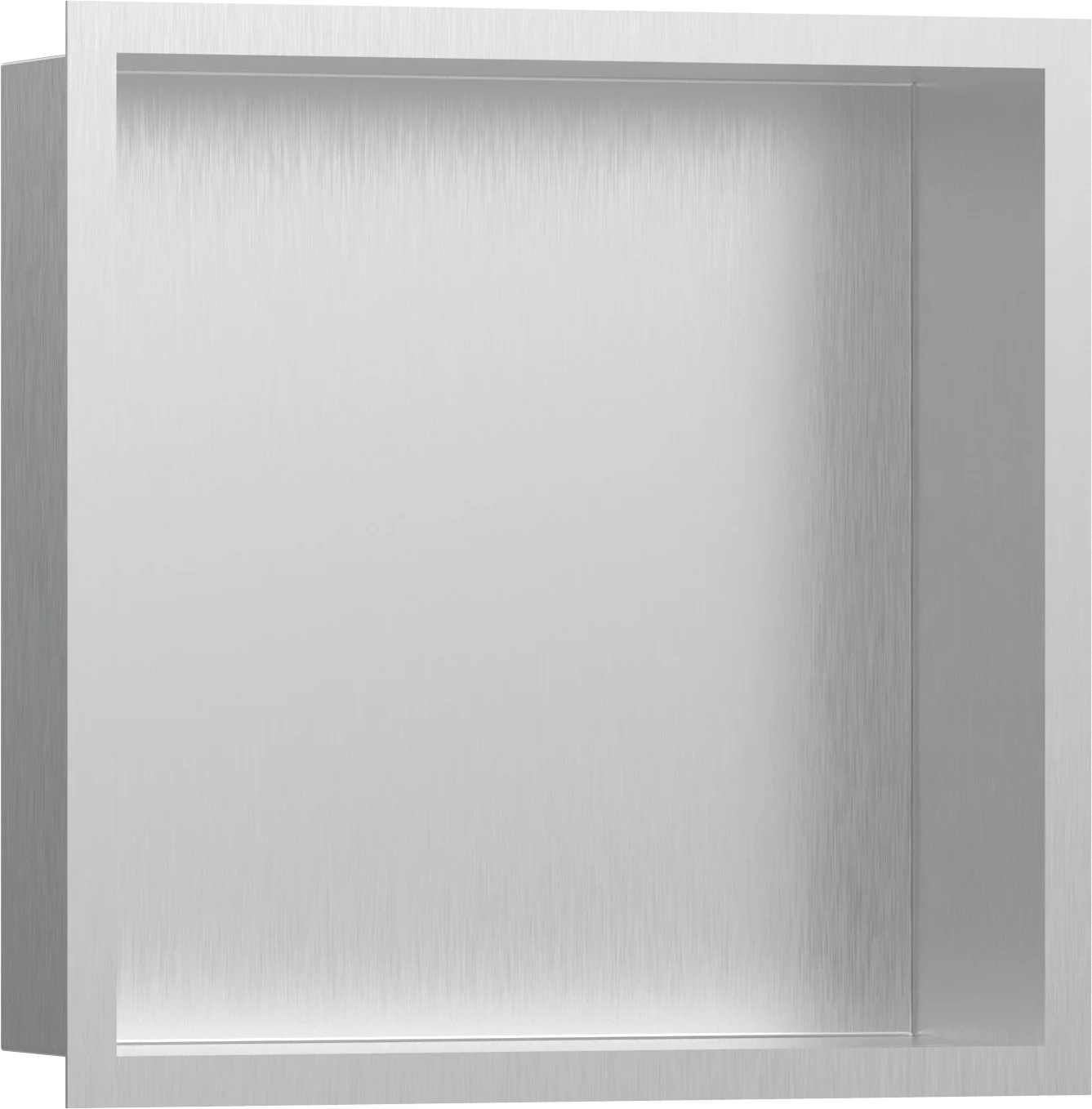 Hansgrohe XtraStoris Individual Wandnische Edelstahl gebürstet mit Designrahmen 300x300x100 mm