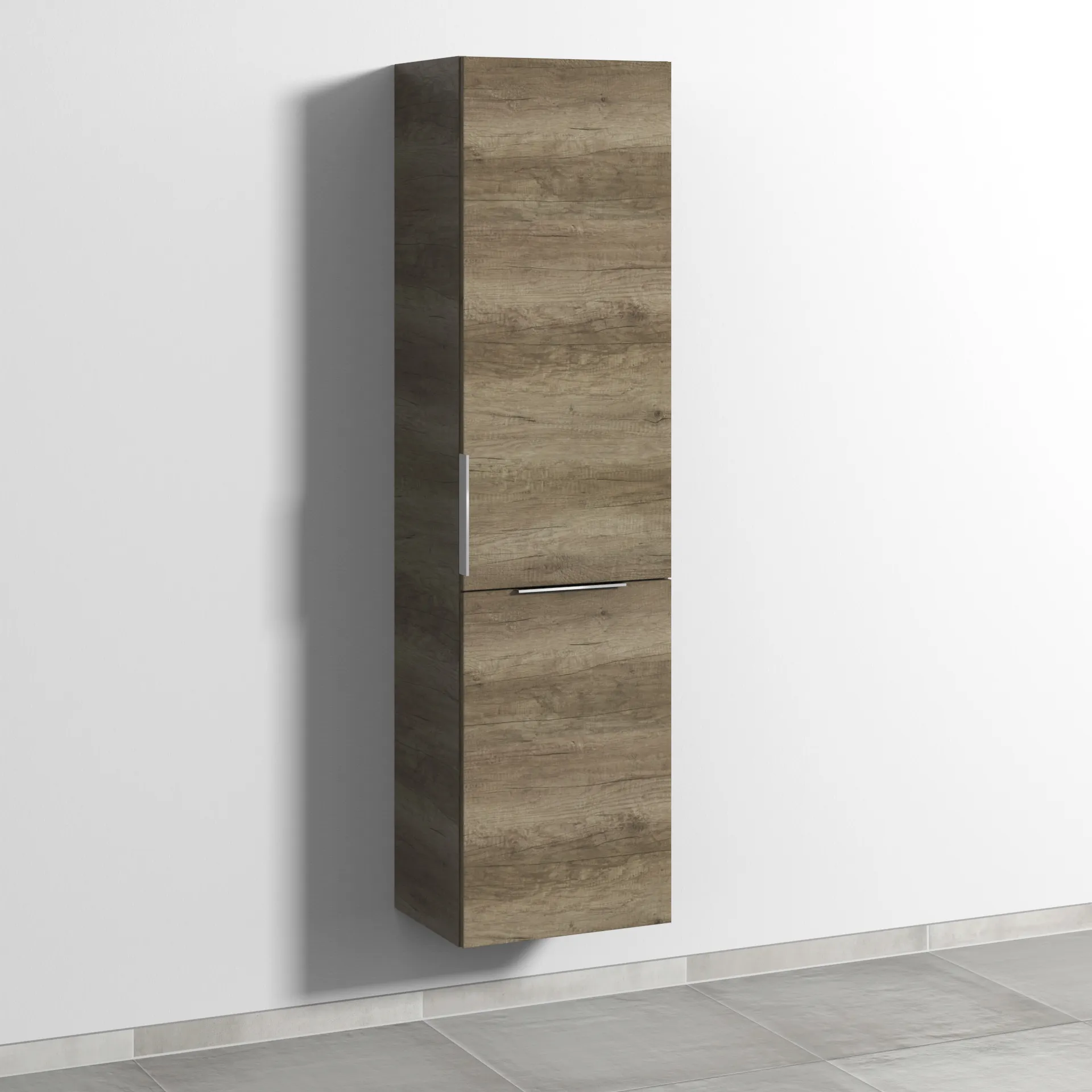 Sanipa Stauraumschrank „3way“ 450 × 1700 × 345 mm Anschlag rechts, in Eiche Nebraska, Anschlag rechts