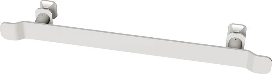 BEMM Handtuchhalter Wave L350 INT 270 SW, schlankes Design mit geschwungenen Enden, Bauhöhe 28 mm, Bautiefe 41 mm, Baulänge 370 mm, Achsabstand 270 oder 280 mm