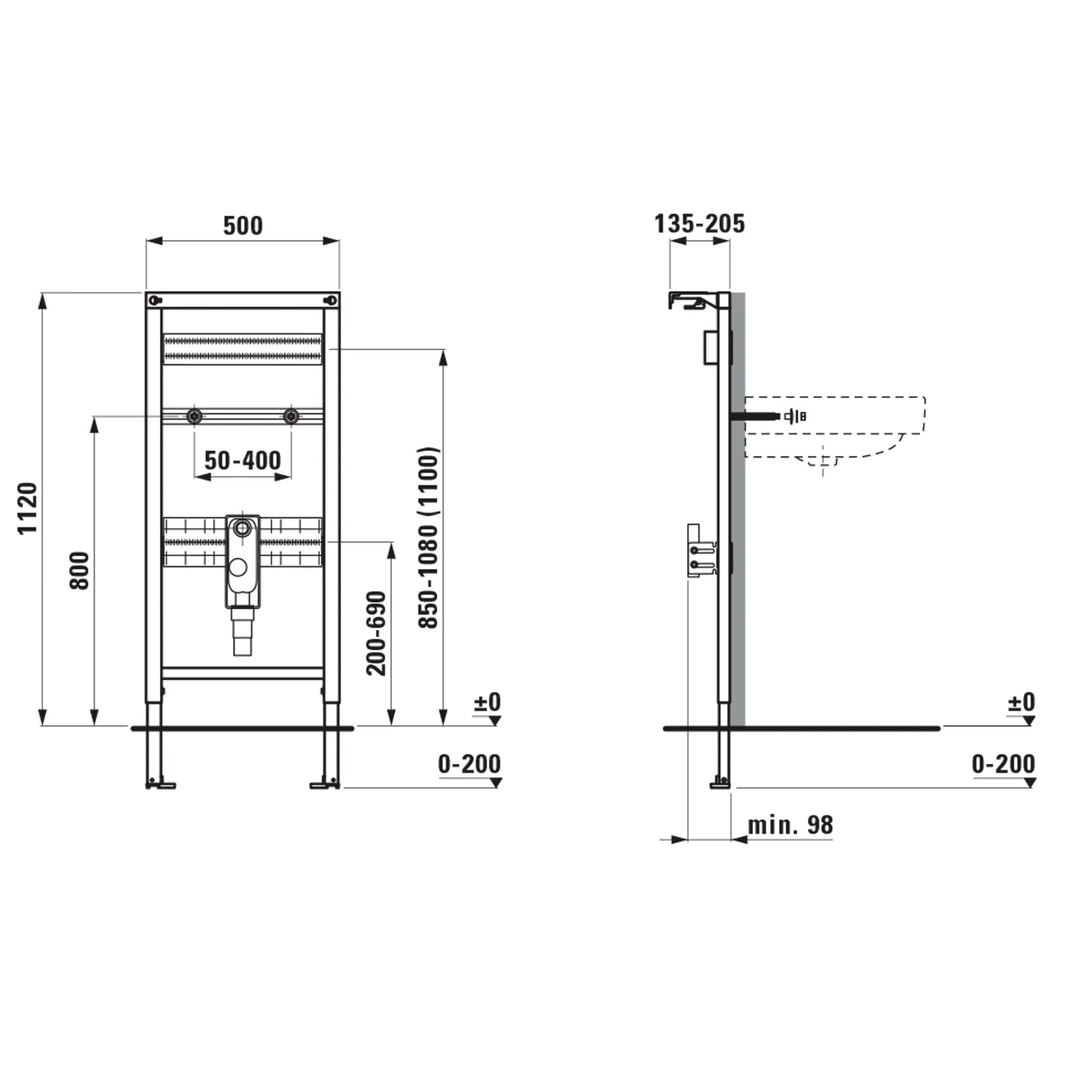 Installationselement INEOLINK mit Spülkasten für Waschtische mit UP-Siphon zur Aufnahme von UP-Körper für 1/2/3-Punkt Armaturen von Bauhöhe 1120, Stahlrahmen für Trockenbau, für Aufbau von unterfahrbaren Waschtischanlagen Installationselement INEOLINK mit Spülkasten für Waschtische mit UP-Siphon zur Aufnahme von UP-Körper für 1/2/3-Punkt Armaturen von Bauhöhe 1120, Stahlrahmen für Trockenbau, für Aufbau von unterfahrbaren Waschtischanlagen