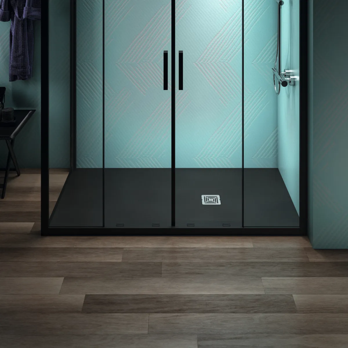Ideal Standard Duschwanne „UltraFlatS+“ 90 × 160 cm in Schiefer