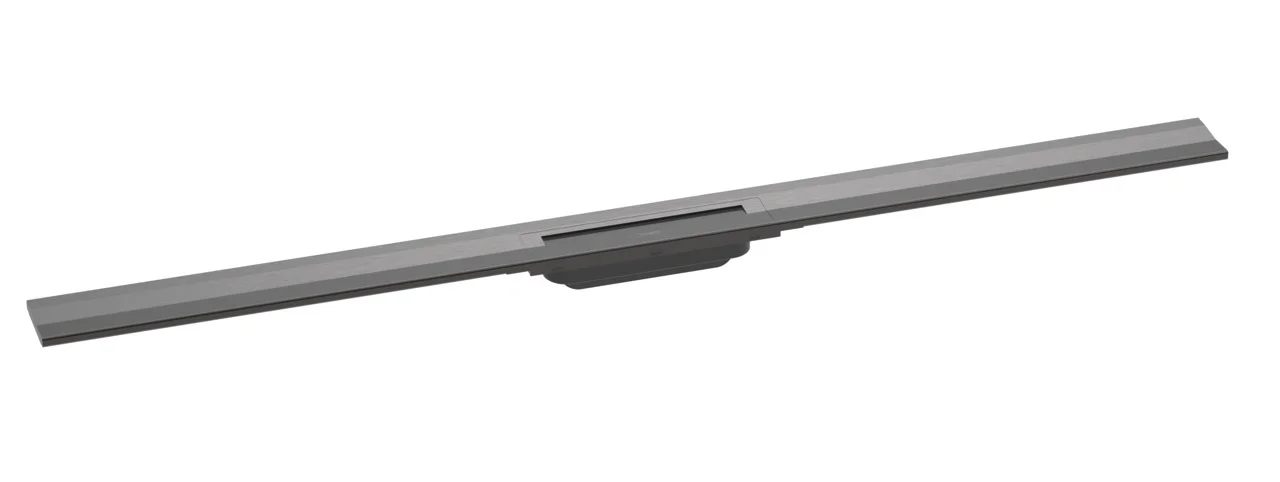 Hansgrohe RainDrain Flex Duschrinne 1200 mm, wandangebunden, Brushed Black Chrome, höhenverstellbar um 10 mm, bis zu 60 l/min Ablaufleistung Hansgrohe RainDrain Flex Duschrinne 1200 mm, wandangebunden, Brushed Black Chrome, höhenverstellbar um 10 mm, bis zu 60 l/min Ablaufleistung