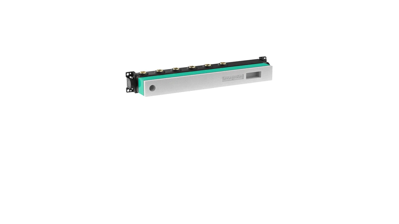 Hansgrohe RainSelect Grundkörper für 4 Verbraucher – horizontal montierbar, schallentkoppelt, DN15/DN20, Einbautiefe 92–120 mm Hansgrohe RainSelect Grundkörper für 4 Verbraucher – horizontal montierbar, schallentkoppelt, DN15/DN20, Einbautiefe 92–120 mm