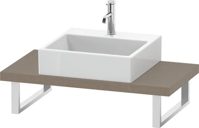 Duravit Konsole „L-Cube“ in Leinen