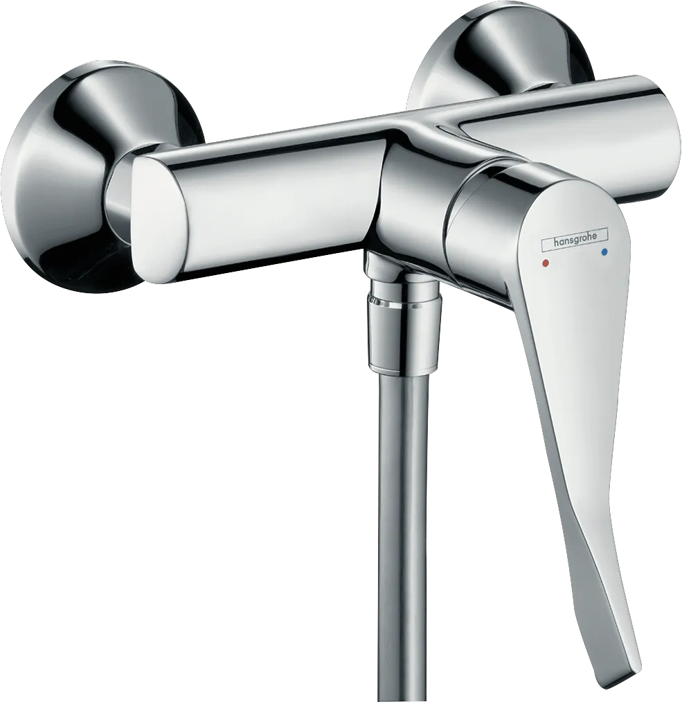 Hansgrohe Focus Einhebel-Brausemischer Aufputz mit extra langem Comfortgriff 12,1 cm, Chrom Hansgrohe Focus Einhebel-Brausemischer Aufputz mit extra langem Comfortgriff 12,1 cm, Chrom