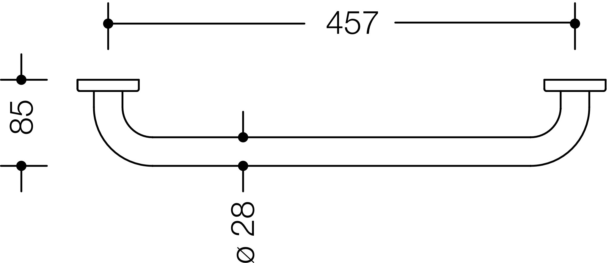 HEWI Handtuchhalter „Serie 477“ 51,7 cm