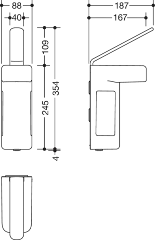 Desinfektionsmittel-/Seifenspender, Polyamid in Farbe 90, für 500 ml Euro Standardflaschen, inkl. 500 ml Leerbehälter zur freien Wiederbefüllung, Breite 88 mm, Höhe 358 mm, Tiefe 187 mm, in Farbe 90 (Tiefschwarz) Desinfektionsmittel-/Seifenspender, Polyamid in Farbe 90, für 500 ml Euro Standardflaschen, inkl. 500 ml Leerbehälter zur freien Wiederbefüllung, Breite 88 mm, Höhe 358 mm, Tiefe 187 mm, in Farbe 90 (Tiefschwarz)