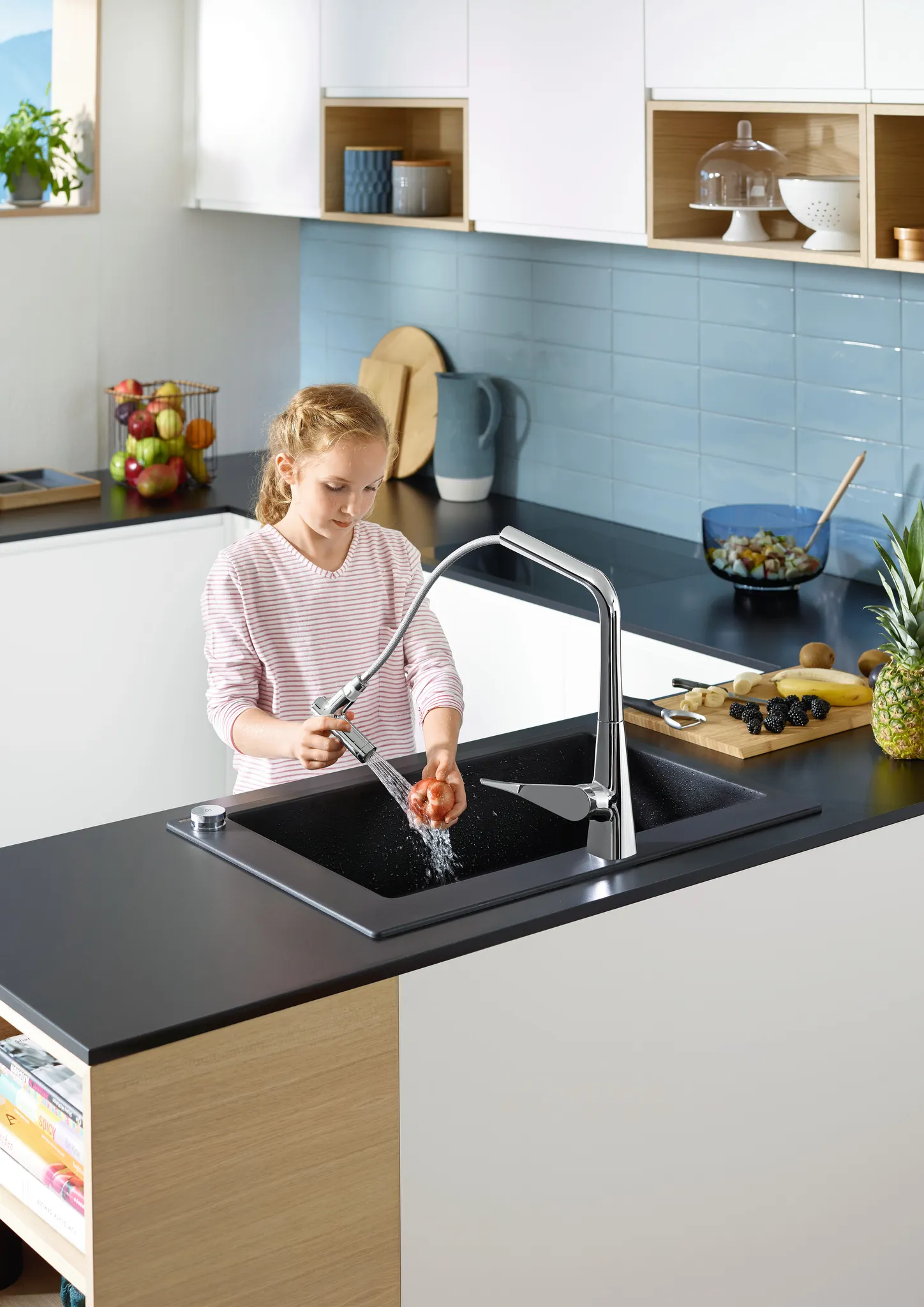 Hansgrohe S51 S510-F660 Einbauspüle 660, Graphitschwarz