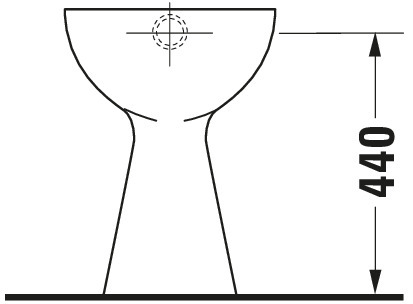 Stand- Flachspül-WC 
