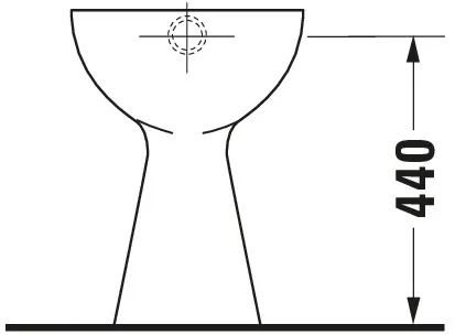 Stand-Flachspül-WC „DuraPlus“ 36 × 49 × 50,5 cm