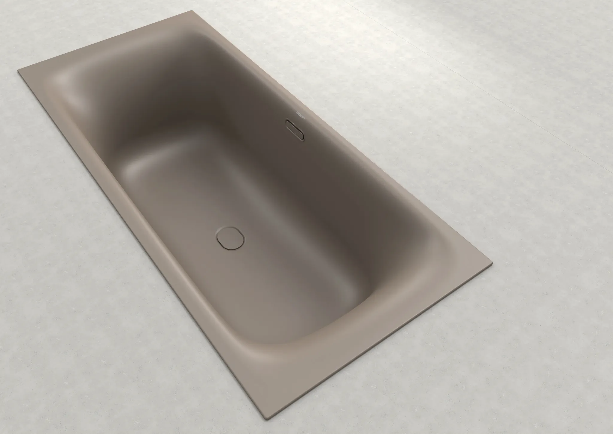 Kaldewei NUIO DUO Badewanne, schwarz matt 100, 2000x1000 mm, 470 mm Tiefe
