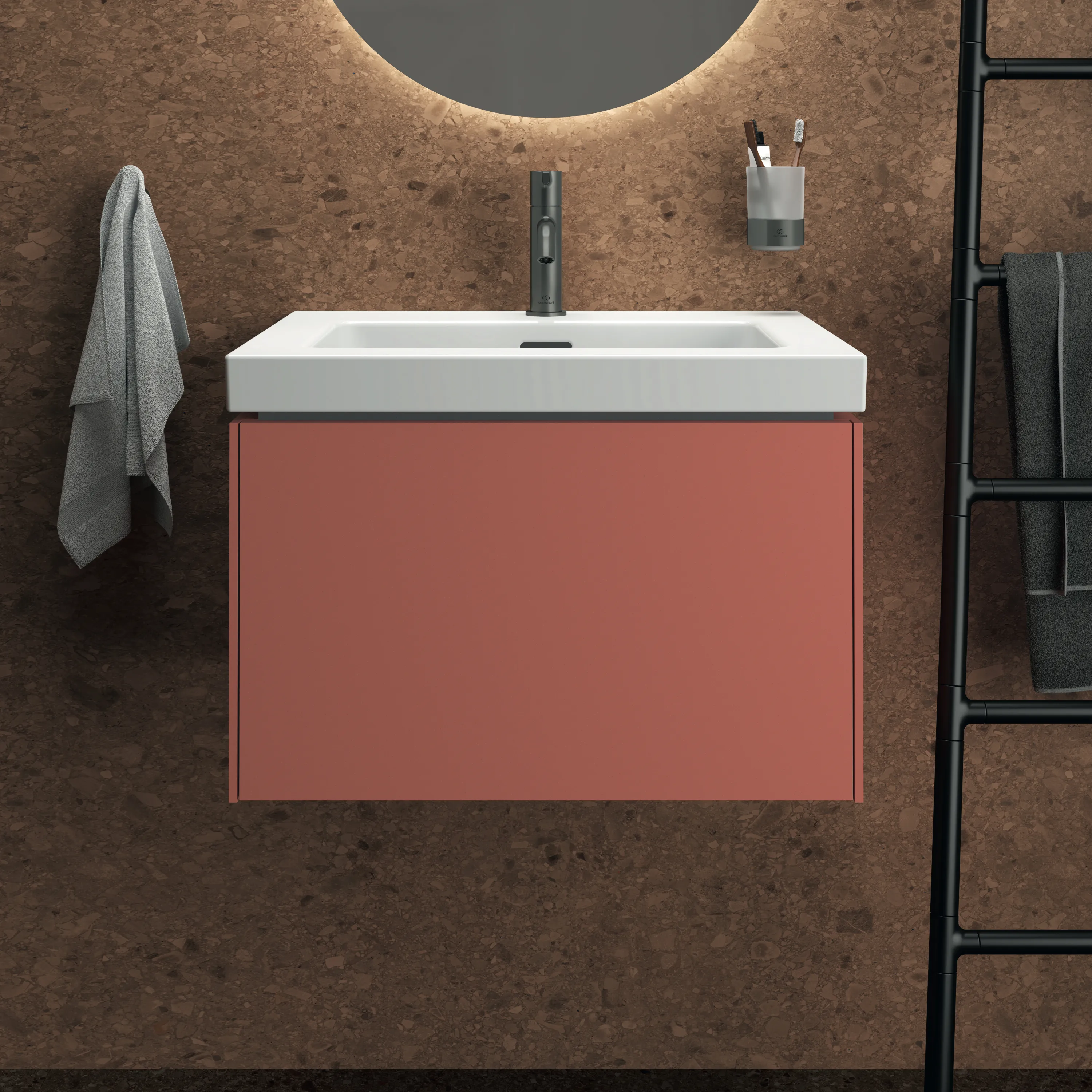 Ideal Standard Möbelwaschtischunterschrank Conca 1 Auszug 600x505x370mm Sunset