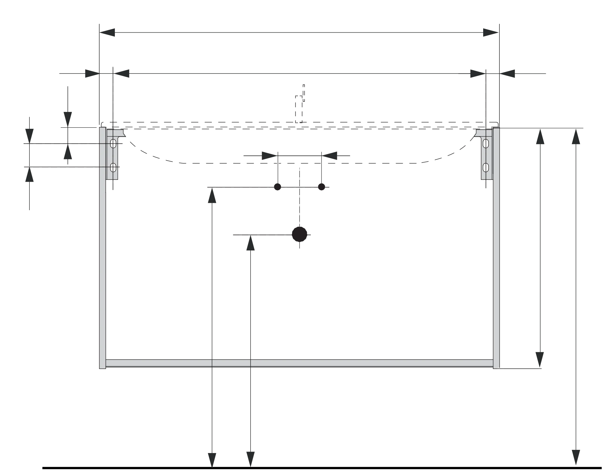 KEUCO X-LINE Waschtischunterbau mit Auszug/Schubkasten 1000x605x490mm weiß/weiß