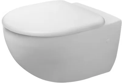 Wand-Tiefspül-WC „Architec“ 36,5 × 32 × 57,5 cm mit HygieneGlaze, ohne Spülrand