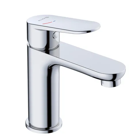 Kludi-X1 Waschtisch-Einhandmischer DN15, chrom, 4,5 l/min, DVGW-zugelassen, Schnell-Montagesystem
