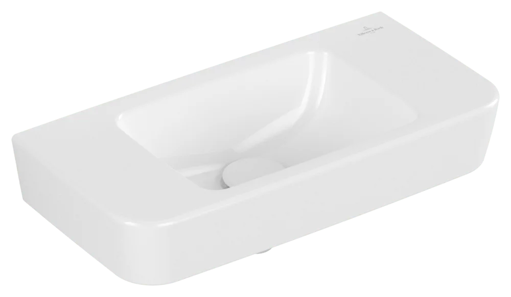 Villeroy & Boch O.novo Handwaschbecken Compact 500x250mm Eckig Weiß Alpin