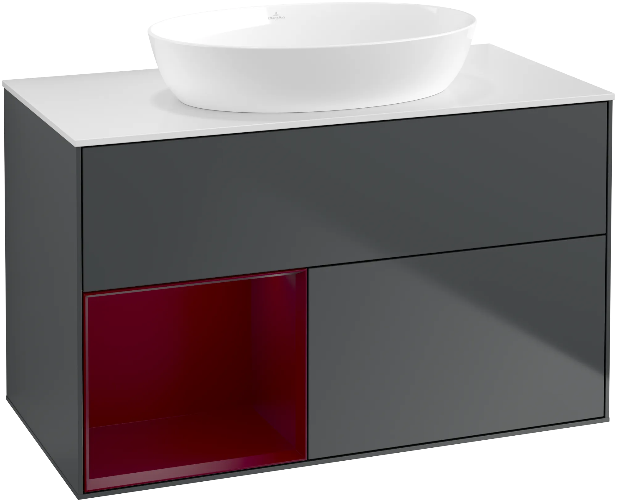 Villeroy & Boch Finion Waschbeckenunterschrank GA1, 1000 x 603 x 501 mm, Midnight Blue Matt Lacquer