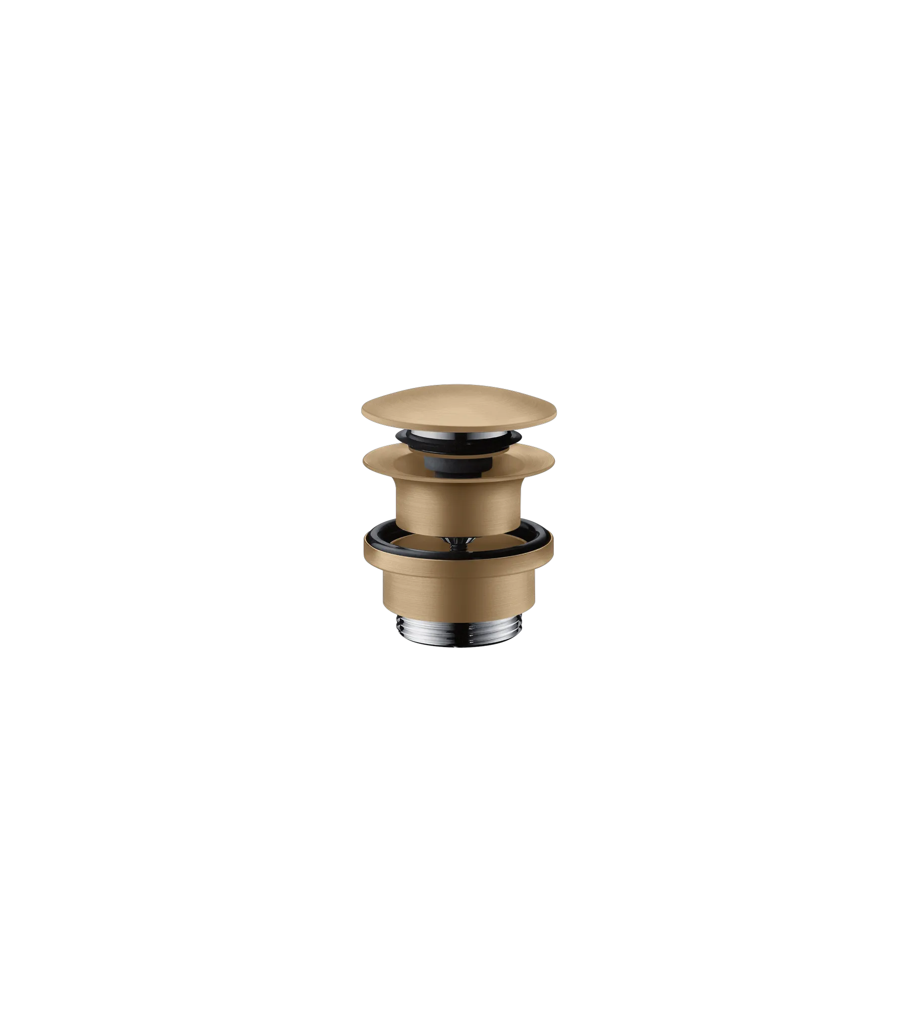 Hansgrohe Ablaufventil Push-Open Brushed Bronze für Waschtisch und Bidet, DN32, G 1 1/4
