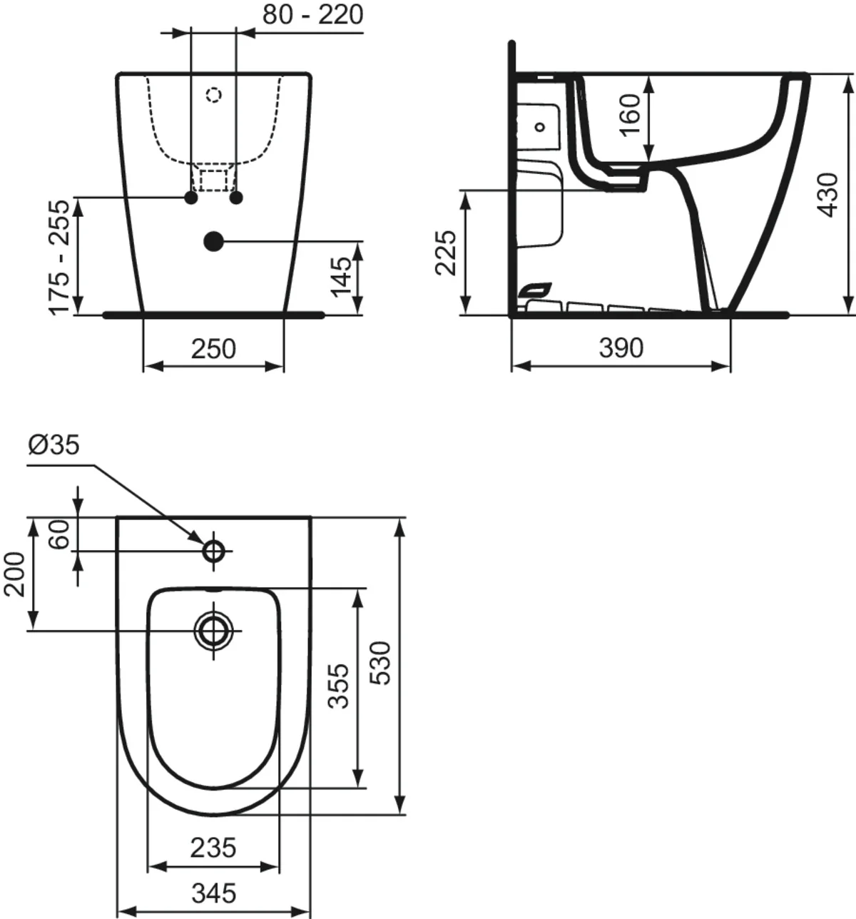 Ideal Standard Standbidet i.life O Weiß - Modernes Design für mehr Komfort in Ihrem Bad Ideal Standard Standbidet i.life O Weiß - Modernes Design für mehr Komfort in Ihrem Bad