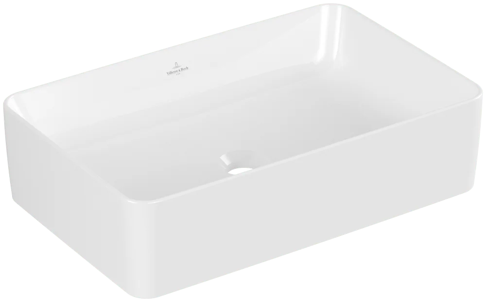 Villeroy & Boch Aufsatzwaschbecken Collaro, 560x360x145 mm, glänzend weiß Alpin, TitanCeram, Metropolitan Stil