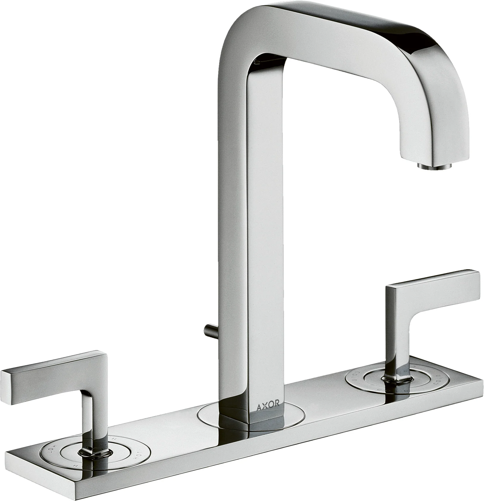 Hansgrohe AXOR Citterio 3-Loch Waschtischarmatur Chrom, Ausladung 140 mm, ComfortZone 170, Hebelgriff, Normalstrahl, max. Durchfluss 5 l/min Hansgrohe AXOR Citterio 3-Loch Waschtischarmatur Chrom, Ausladung 140 mm, ComfortZone 170, Hebelgriff, Normalstrahl, max. Durchfluss 5 l/min
