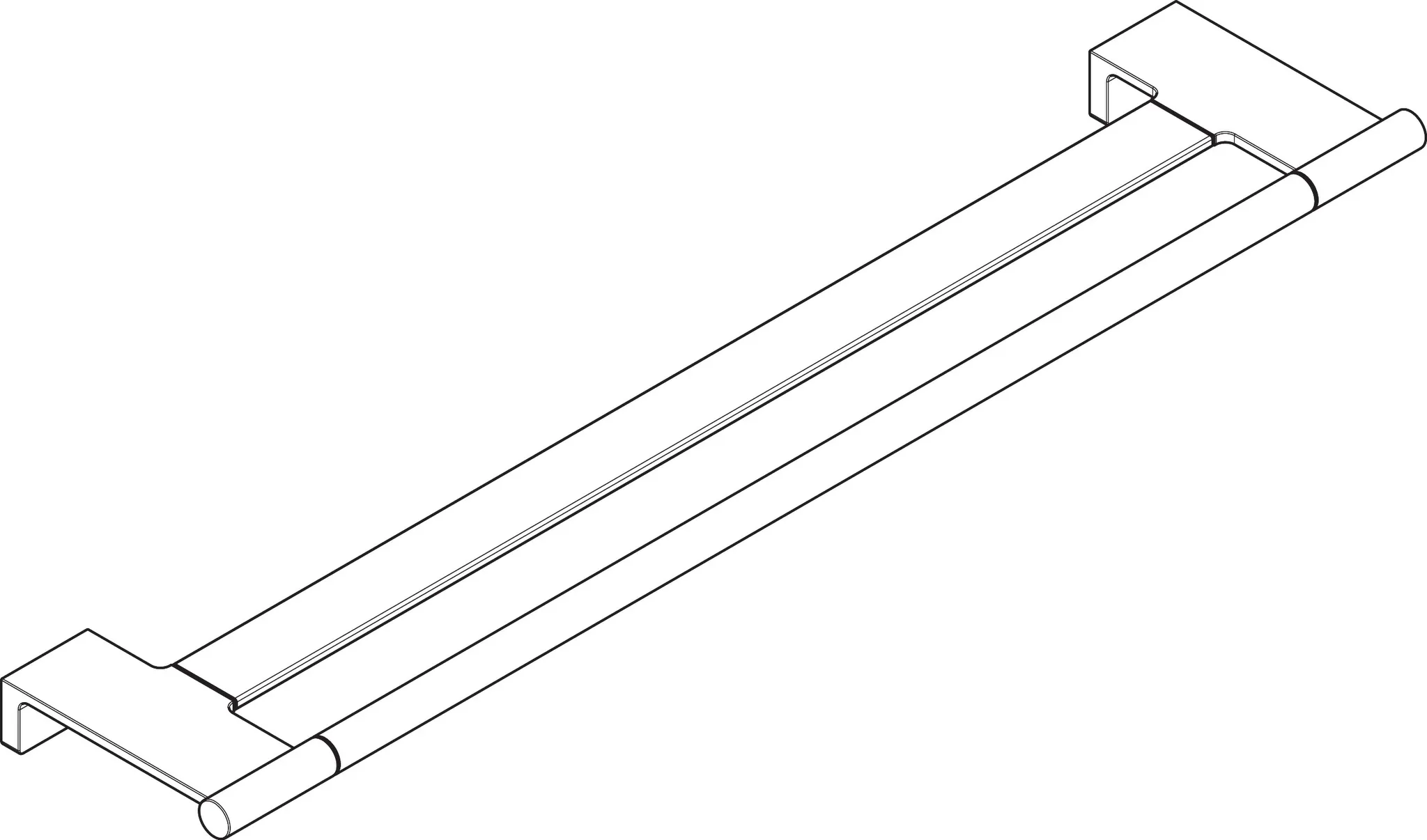 AddStoris S Doppelbadetuchhalter, Chrom