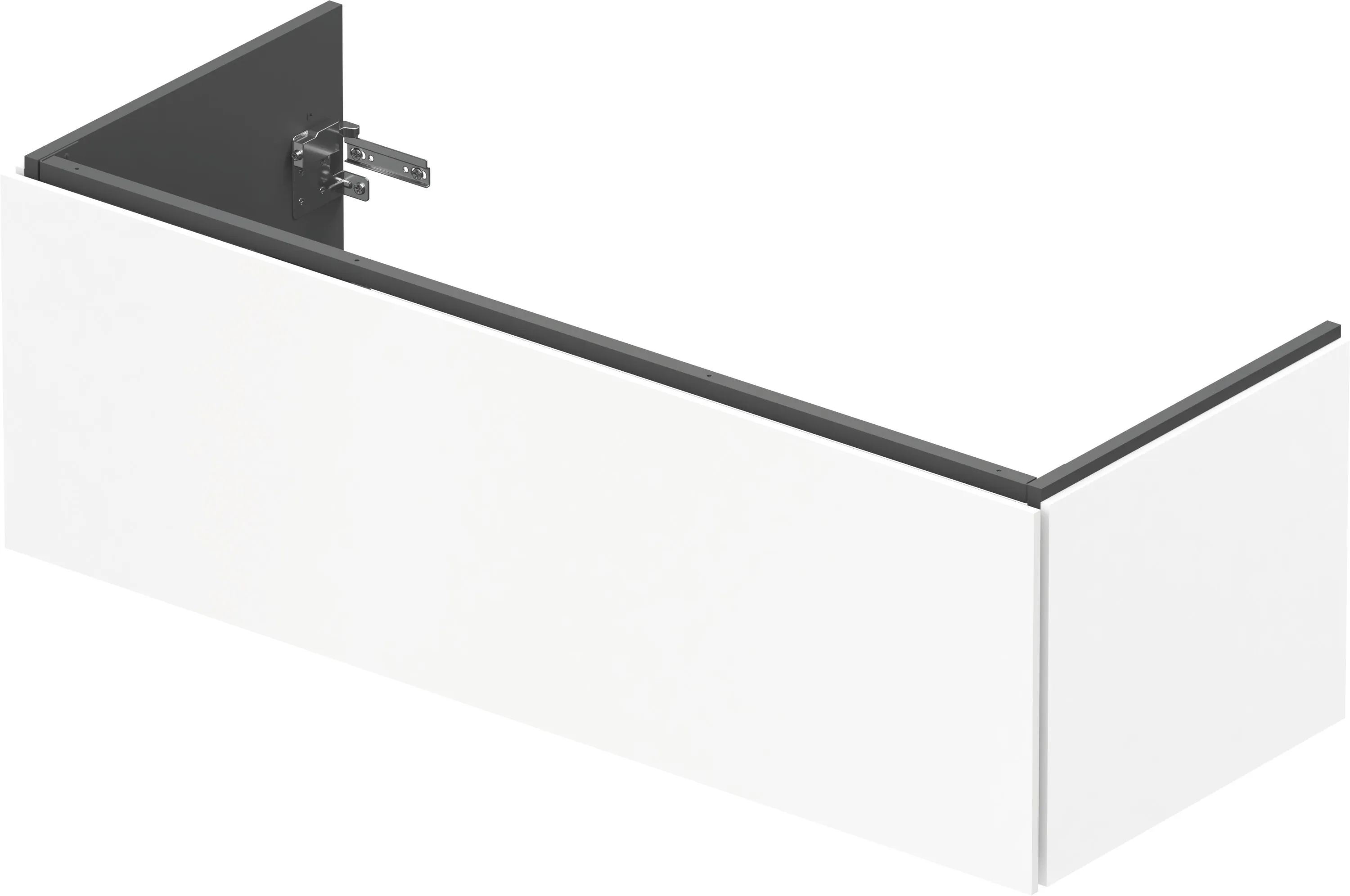 Duravit Waschtischunterschrank wandhängend „L-Cube“ 122 × 40 × 48,1 cm Weiß Matt Duravit Waschtischunterschrank wandhängend „L-Cube“ 122 × 40 × 48,1 cm Weiß Matt