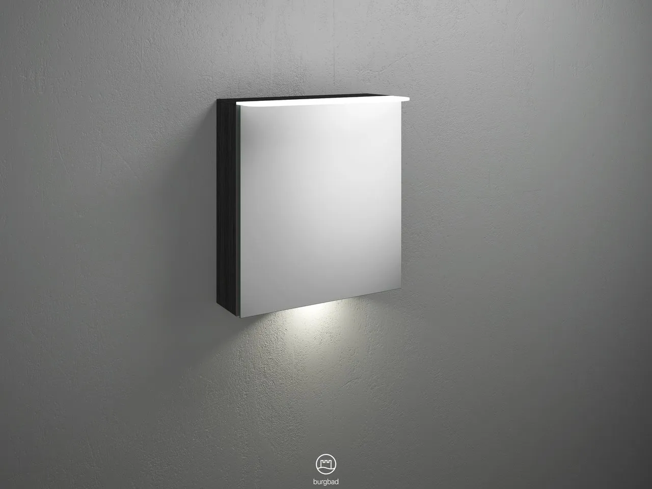 Burgbad Spiegelschrank Badu SFUA060, 310x600x665 mm, LED-Aufsatzleuchte 4200 K, beidseitig verspiegelt Burgbad Spiegelschrank Badu SFUA060, 310x600x665 mm, LED-Aufsatzleuchte 4200 K, beidseitig verspiegelt