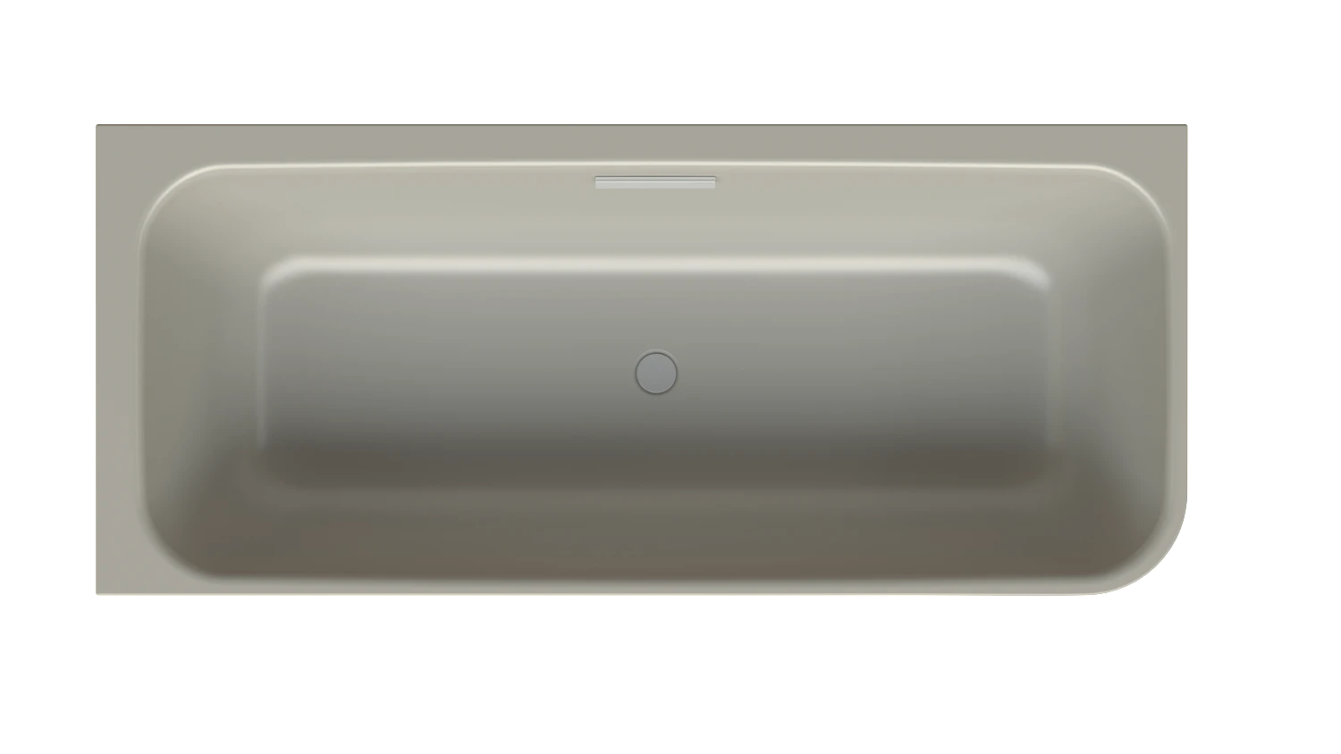 Bette rechteck Badewanne „BetteArt“ 185 × 80 cm in Stone